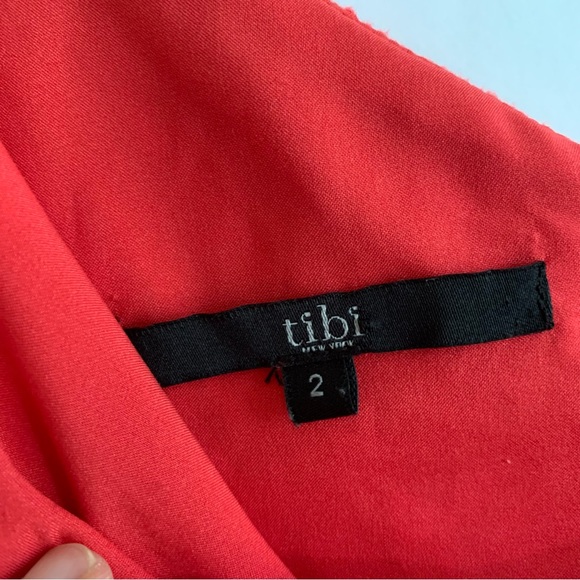 Tibi One shoulder Goddess Gown Ruched bodice Midi Dress - Picture 11 of 12